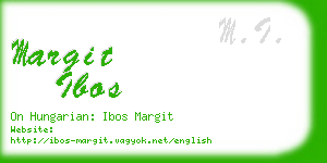 margit ibos business card